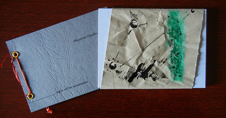 MAURIZIO OPALIO - "signs of the mountains" ARTIST'S BOOK 